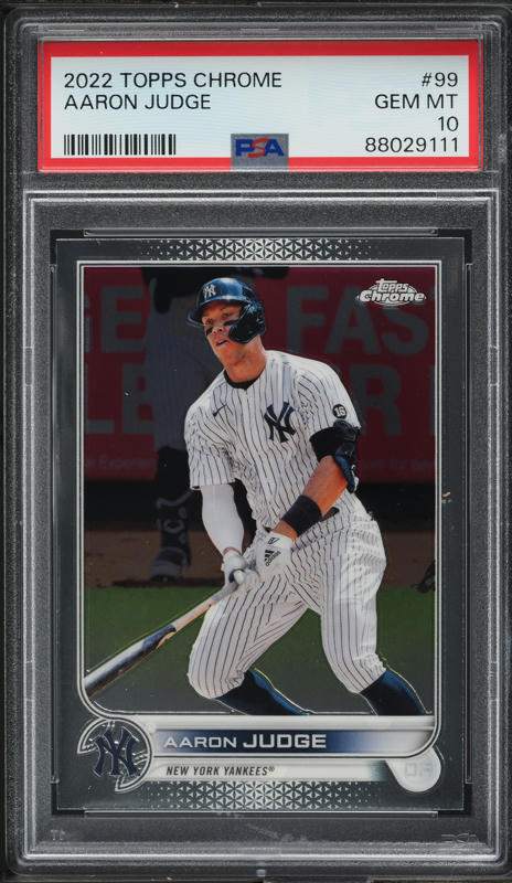 2022 Topps Chrome Aaron Judge #99 PSA 10 GEM MINT on Fanatics Collect