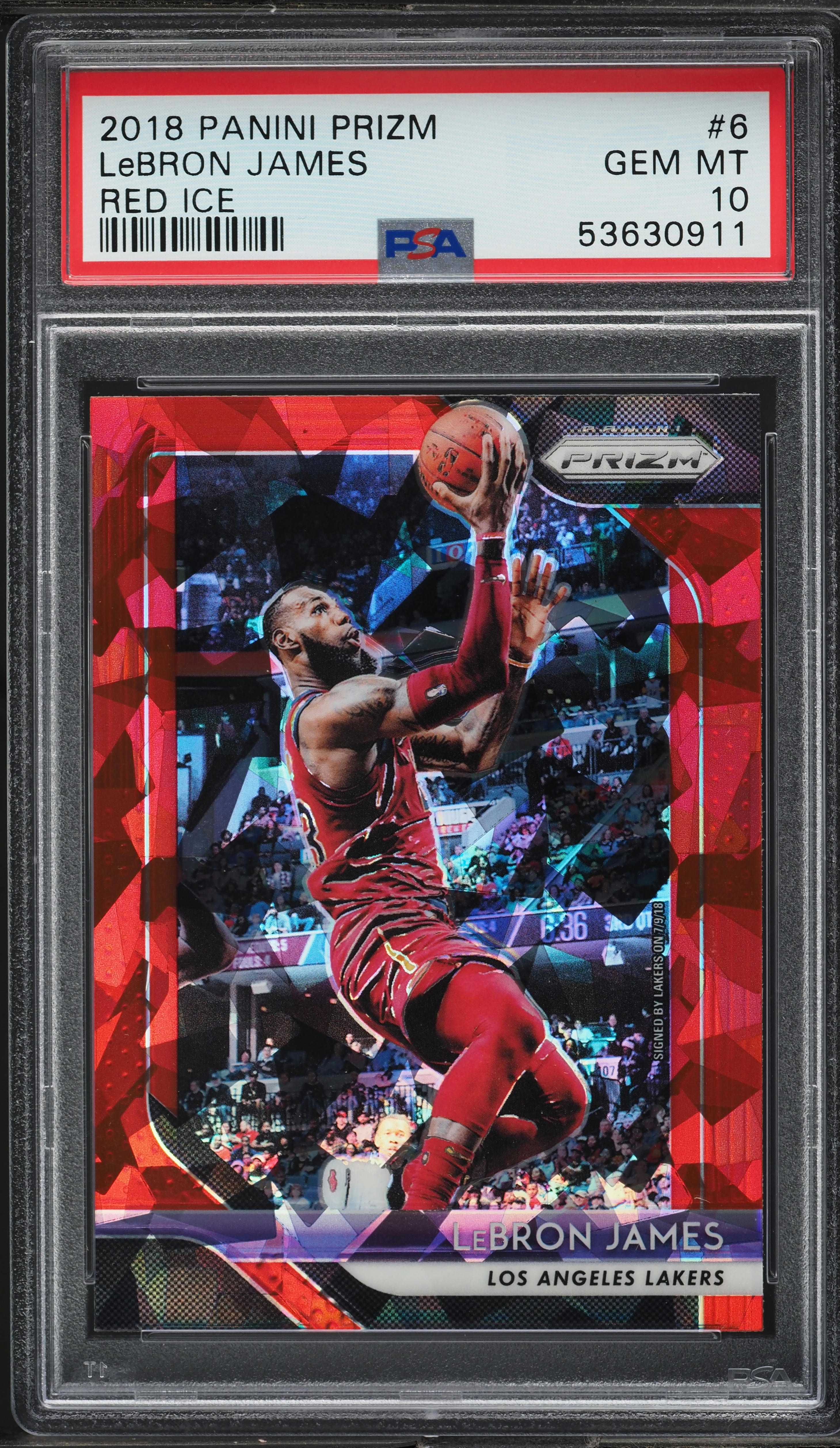 レブロン Prizm LeBron James red ice PSA 10! レブロン Prizm LeBron James red ice PSA 10! レブロン Prizm LeBron