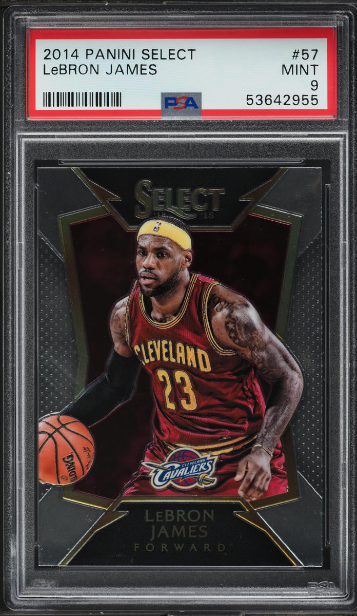 2014 Select Basketball LeBron James #57 PSA 9 MINT