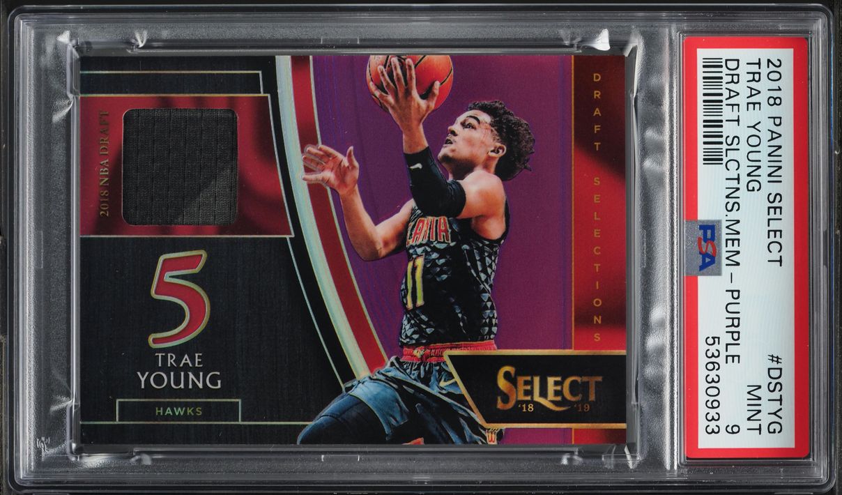2018 Select Draft Selections Purple Trae Young ROOKIE PATCH /99 
