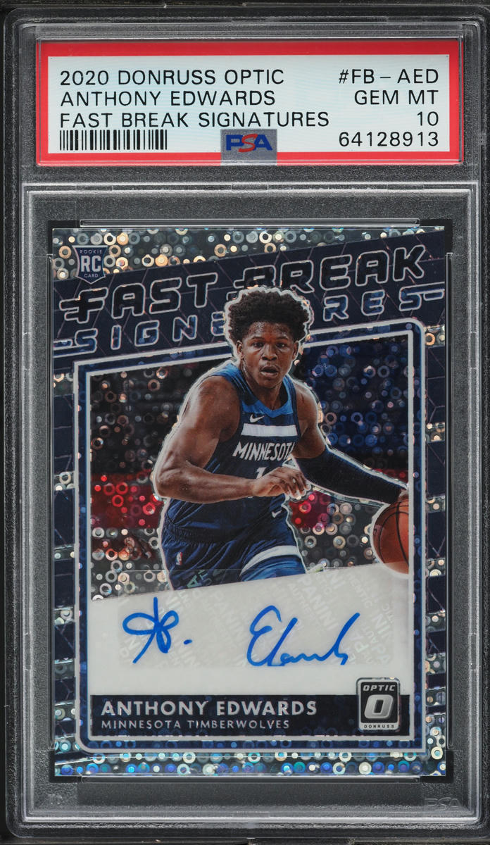2020 Donruss Optic Fast Break Anthony Edwards ROOKIE AUTO 2020 Donruss Optic Fast Break Anthony Edwards ROOKIE AUTO