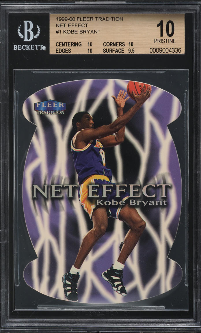 1999 Fleer Tradition Net Effect Die-Cut Kobe Bryant #1 BGS 10 PRISTINE