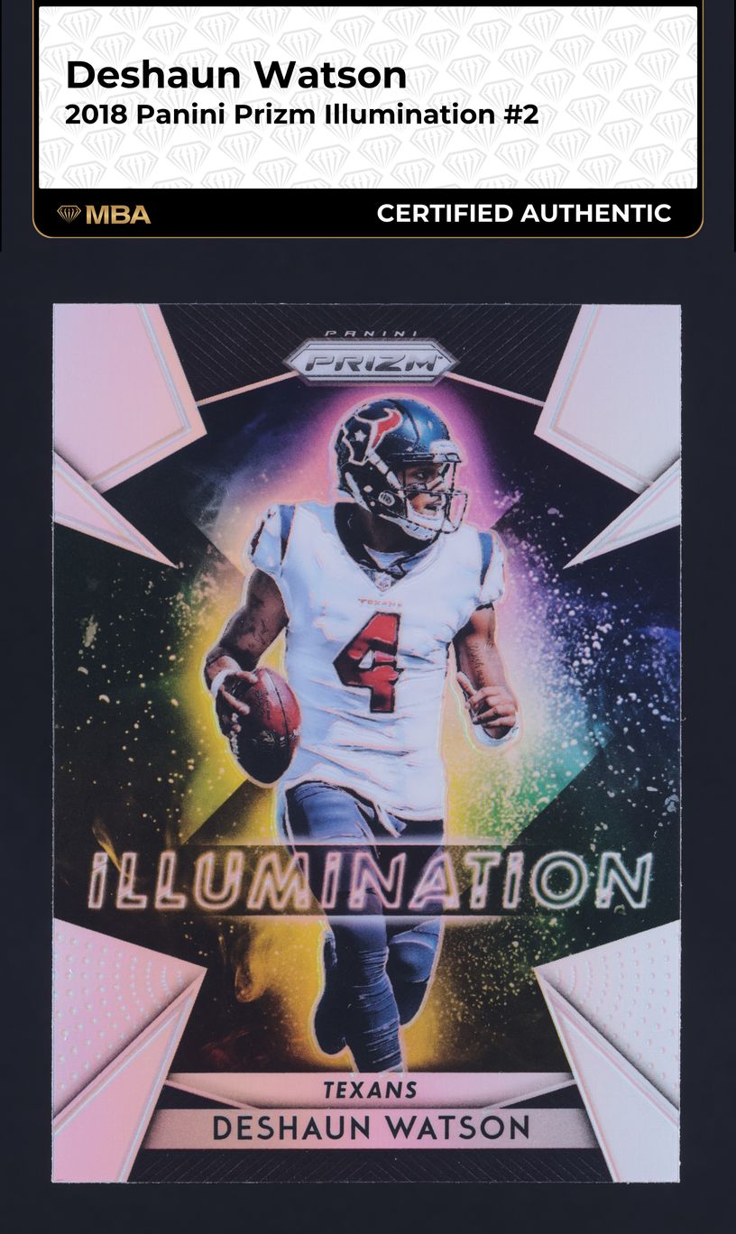 2018 Panini Prizm Illumination Deshaun Watson #2 MBA AUTH