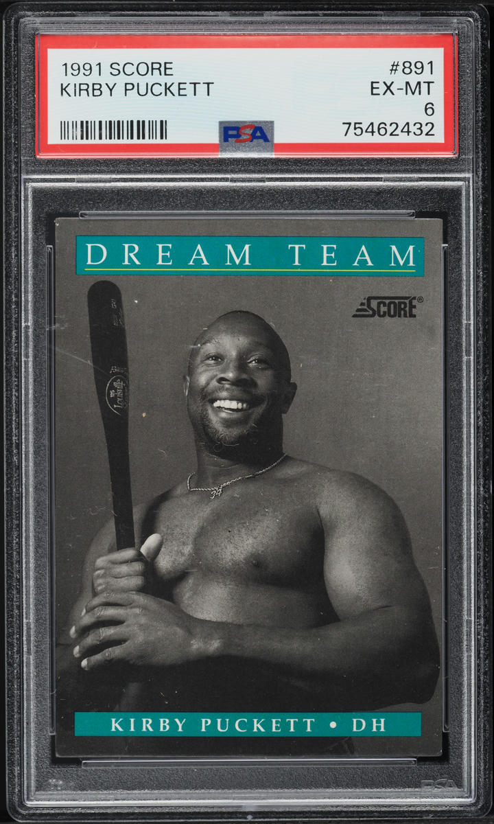 1991 Score Kirby Puckett #891 PSA 6 EXMT