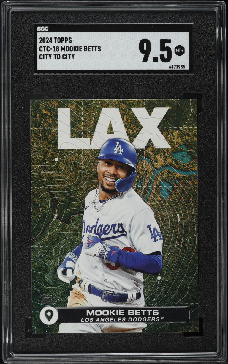 2024 Topps City To City Mookie Betts #CTC-18 SGC 9.5 MINT+
