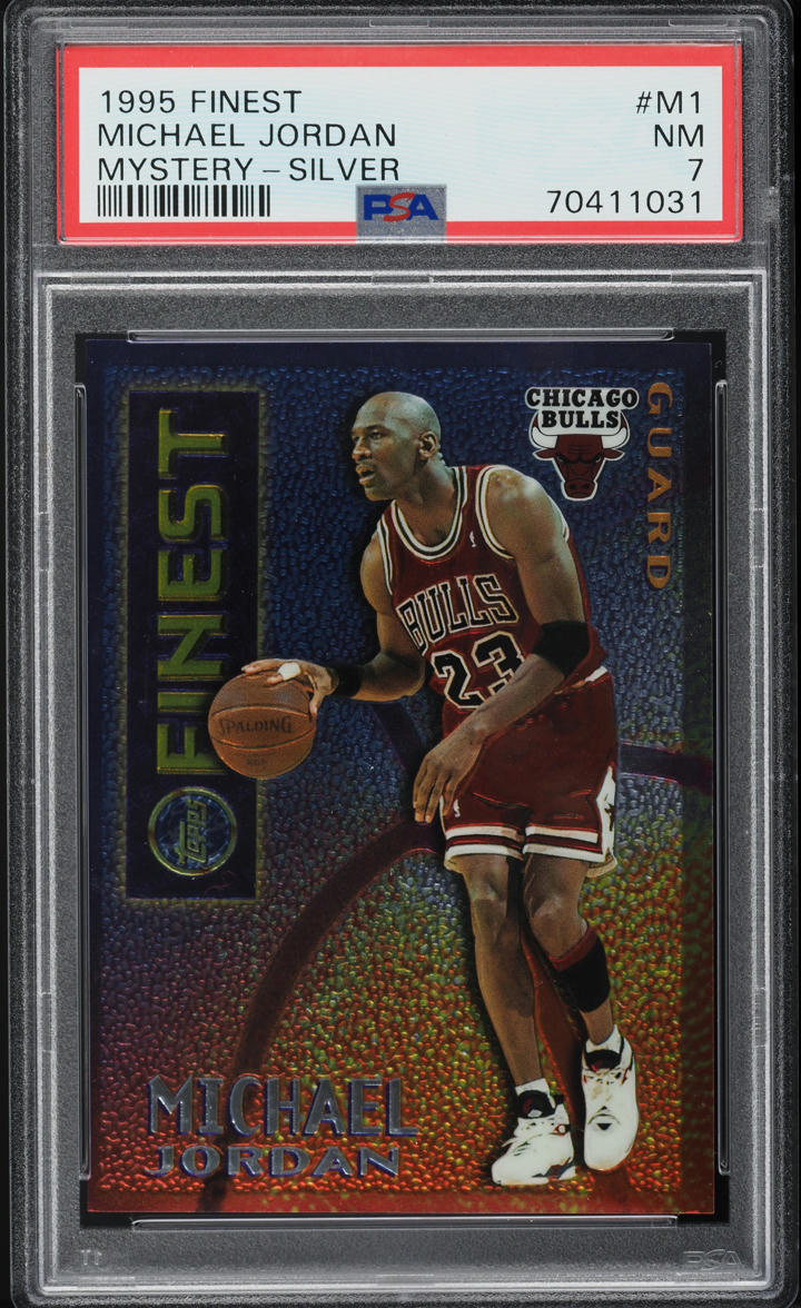 1995 Finest Mystery Borderless Michael Jordan #M1 PSA 7 NRMT