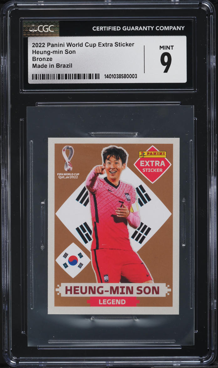2022 Panini World Cup Extra Sticker Bronze Made In Brazil Heung-Min Son CGC 9