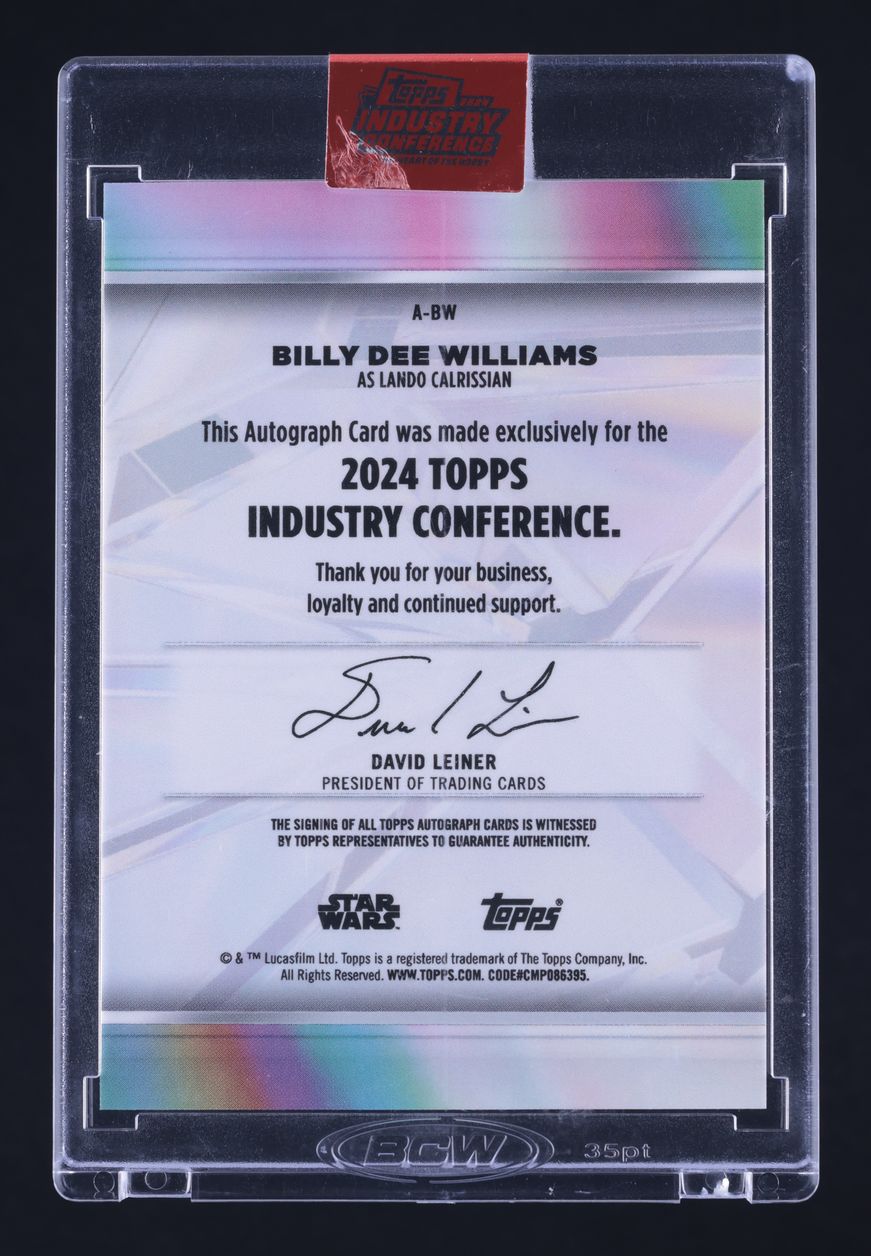 2024 Topps Industry Gold Billy Dee Williams Lando Calrissian AUTO