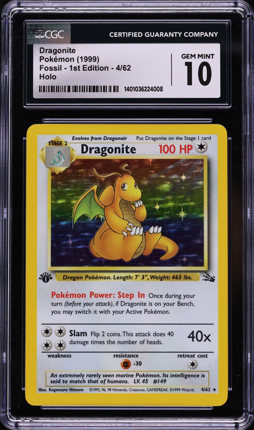 dragonite first edition card Pokemon Graded: Dark 1st 5/82 Team Rocket (2000) Hol – Double Infinity Gaming Summon Minions Goldin | The Global Go-To