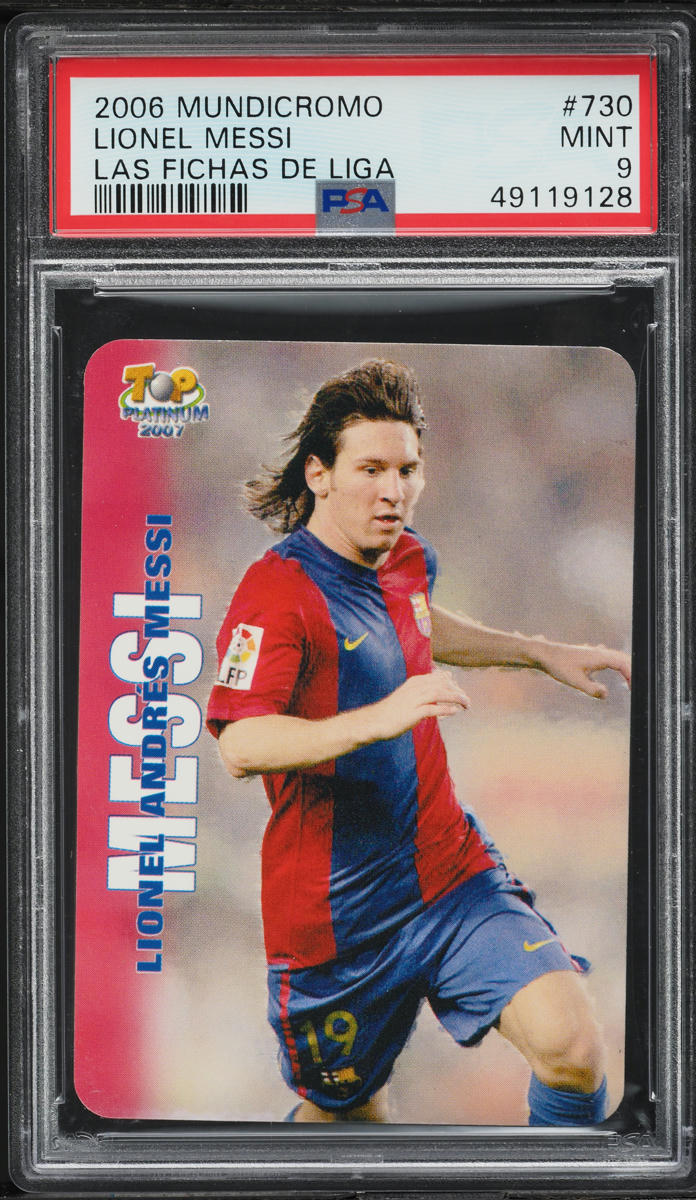 2006 Mundicromo Las Fichas De Liga Lionel Messi #730 PSA 9 MINT