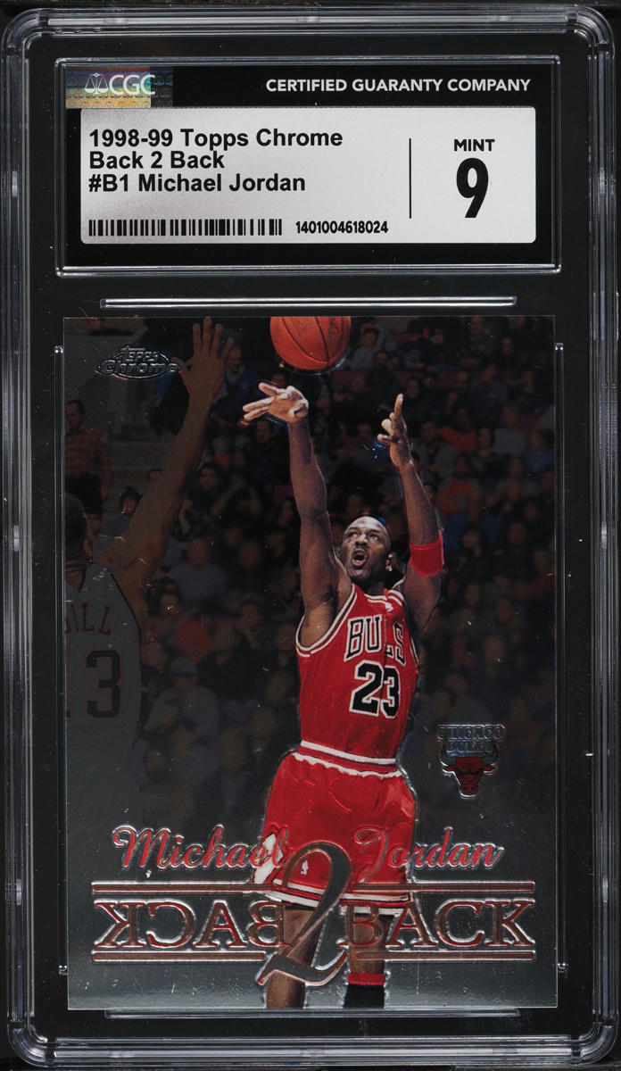 1998 Topps Chrome Back 2 Back Michael Jordan #B1 CGC 9 MINT