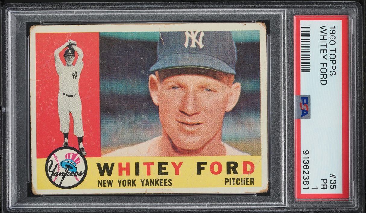 1960 Topps Whitey Ford #35 PSA 1 PR