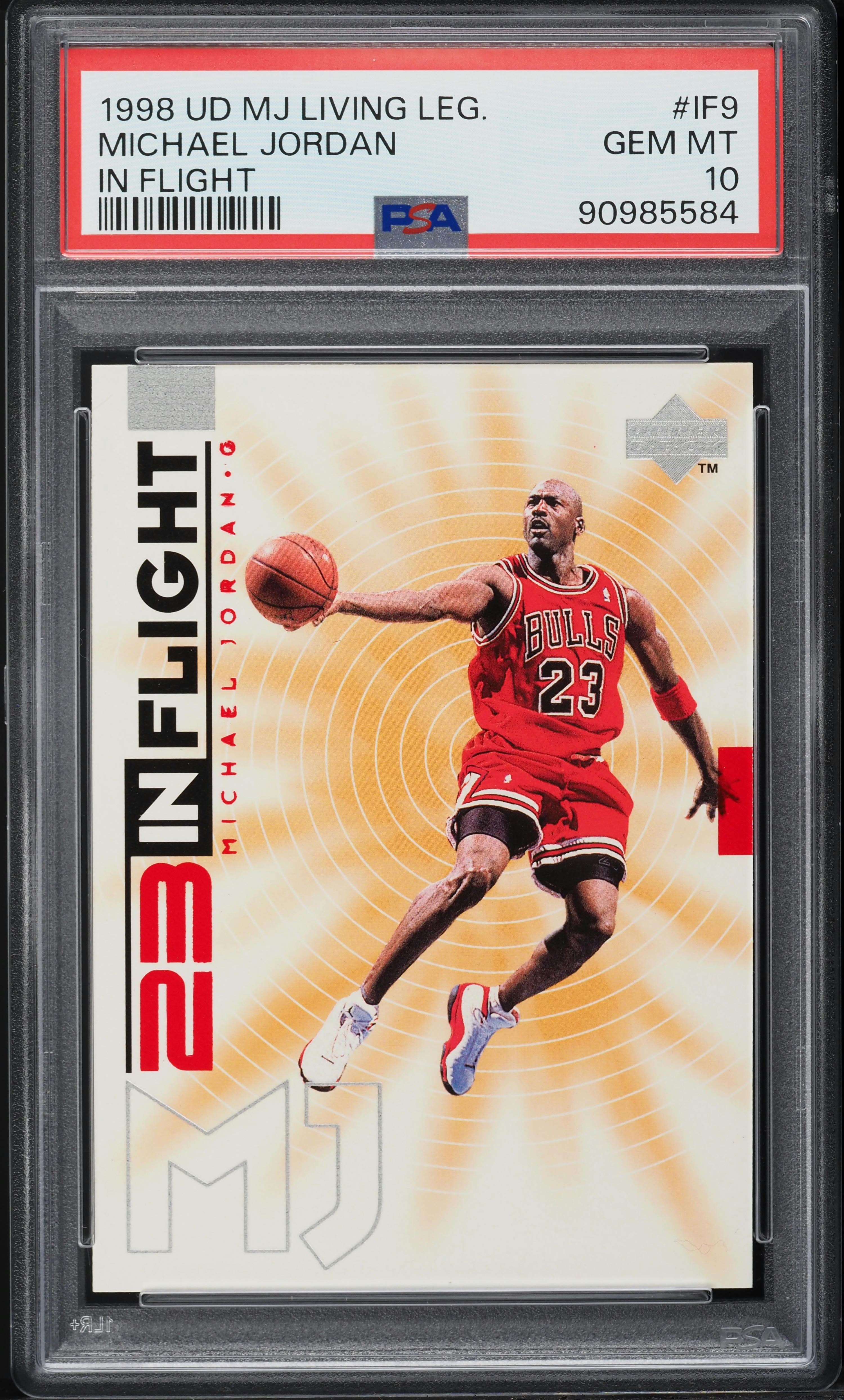 1998 Upper Deck MJ Living Legend In Flight Michael Jordan #IF9 PSA