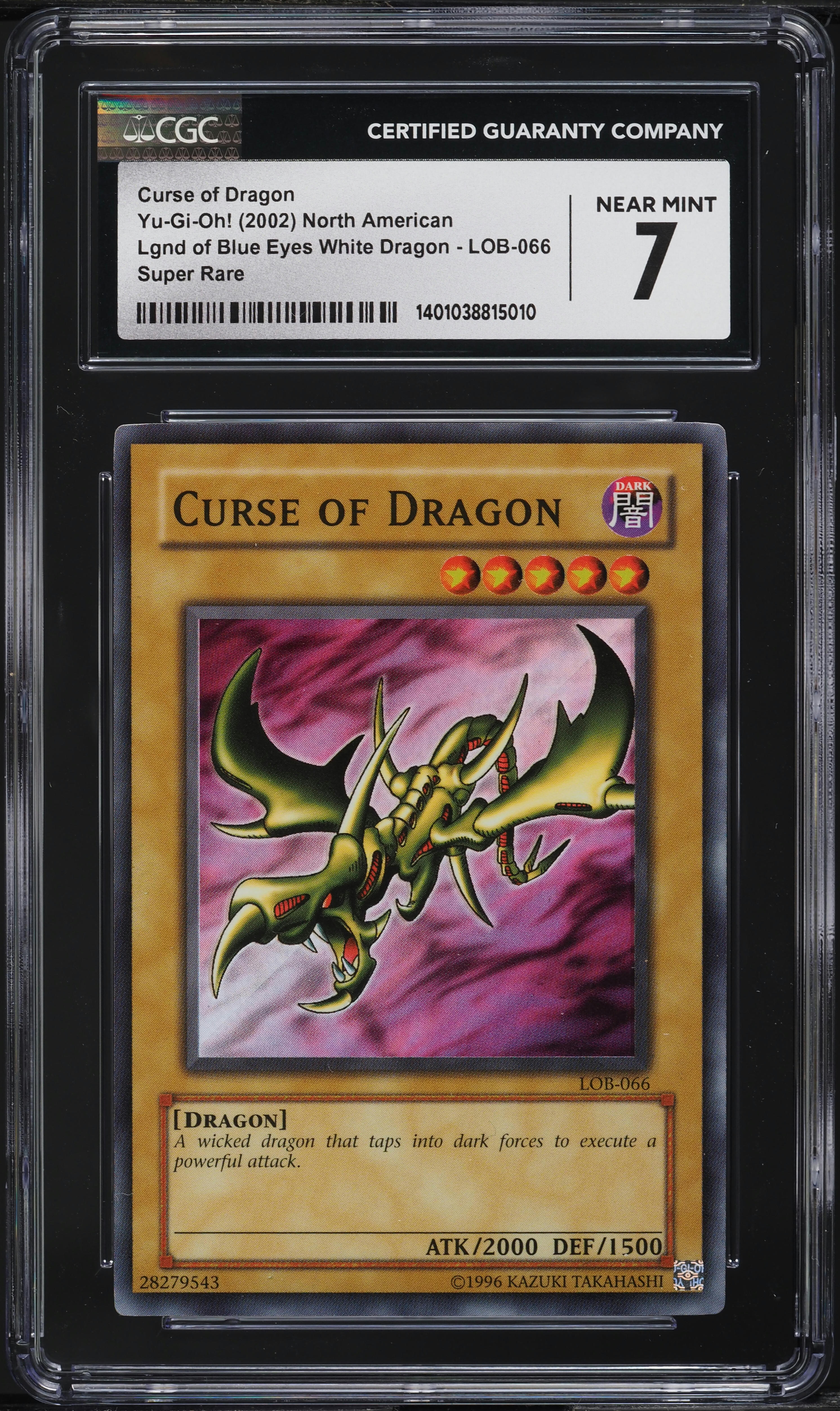 2002 Yu-Gi-Oh! Legend Of Blue-Eyes White Dragon Curse Of Dragon