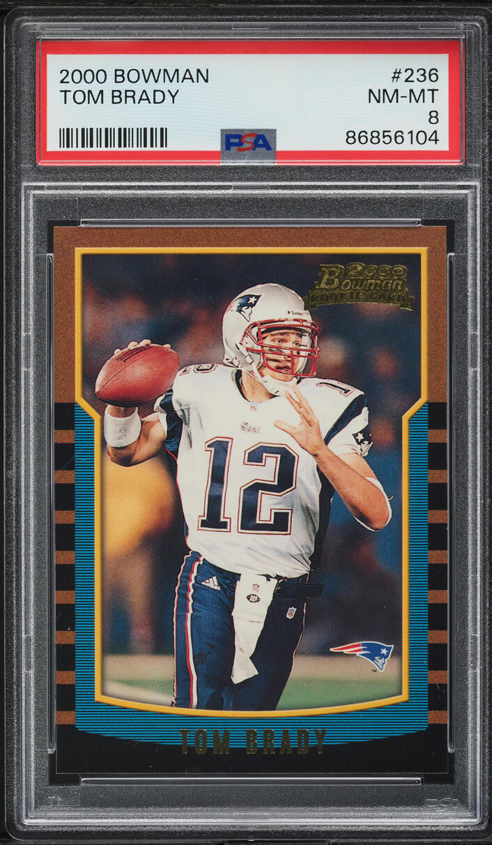 2000 Bowman Football Tom Brady ROOKIE #236 PSA 8 NM-MT