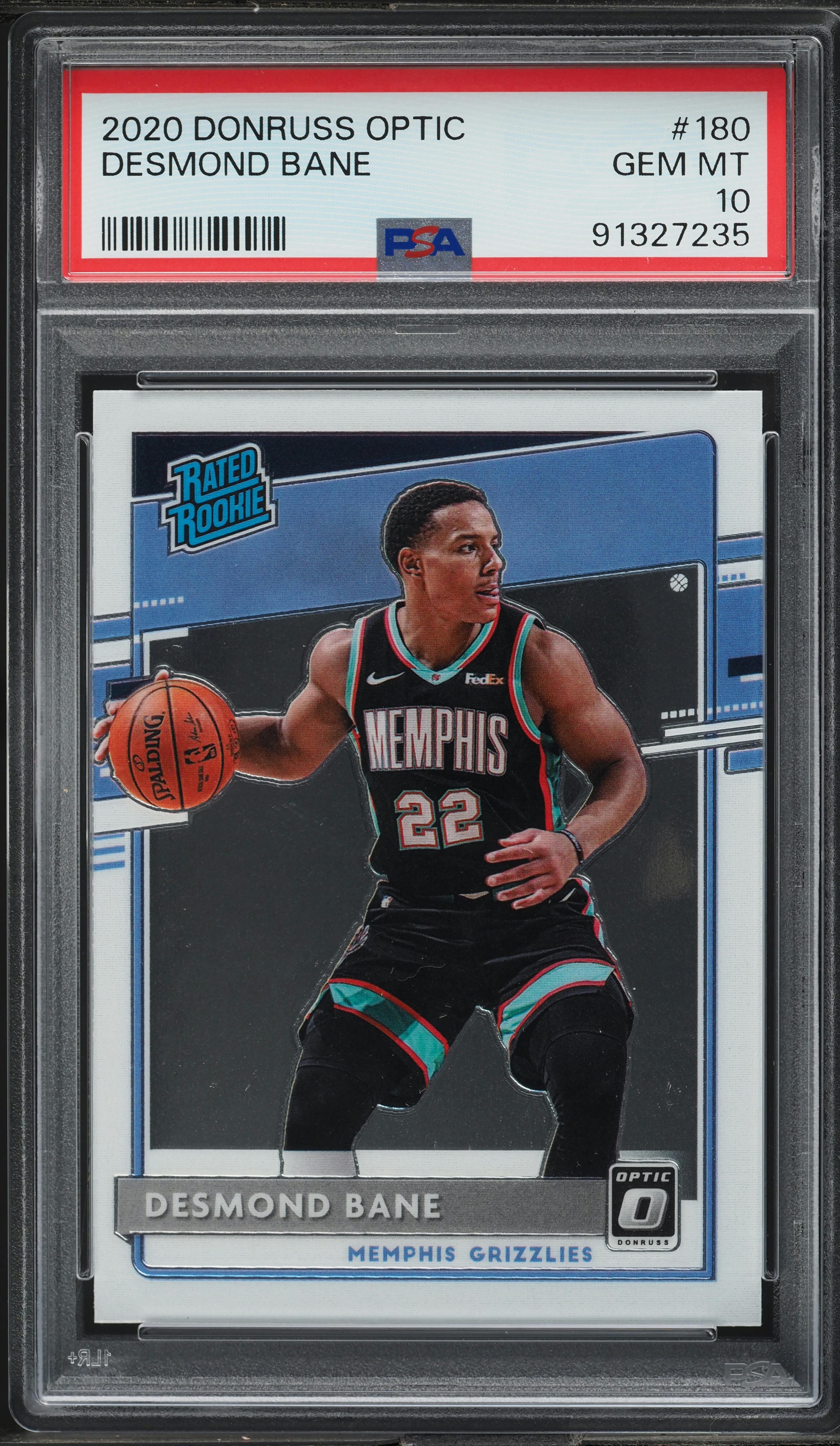 2020 Donruss Optic Desmond Bane ROOKIE #180 PSA 10 GEM MINT on