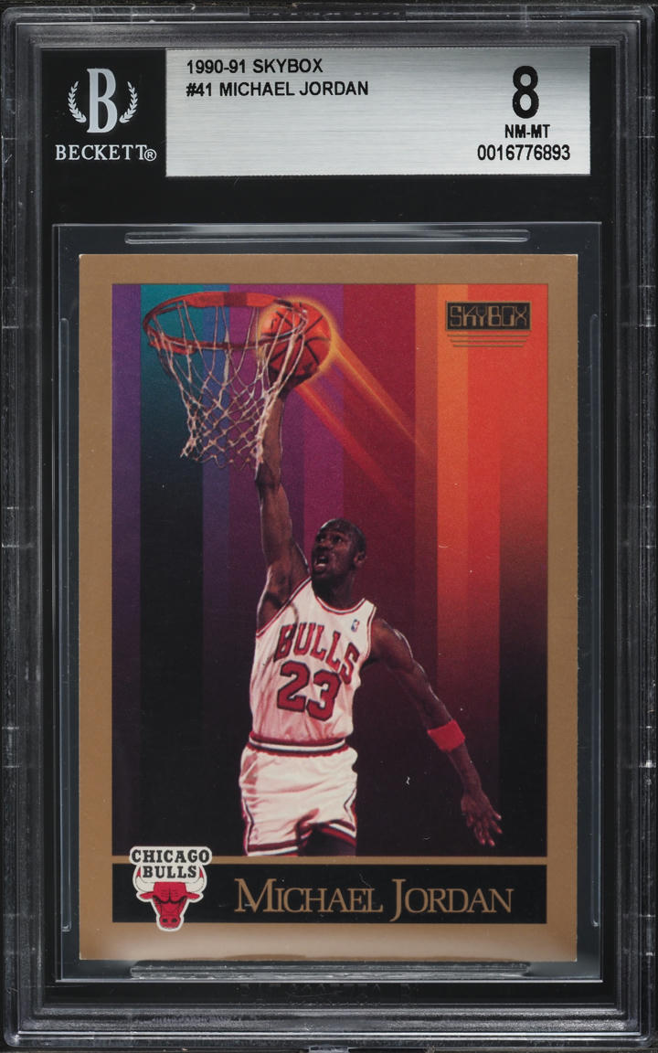 1990 Skybox Basketball Michael Jordan #41 BGS 8 NM-MT
