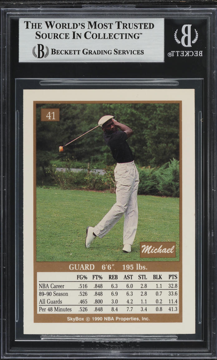 1990 Skybox Basketball Michael Jordan #41 BGS 8 NM-MT