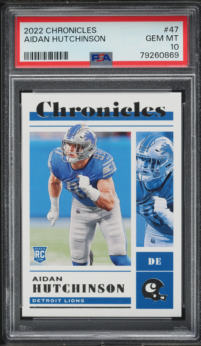 2022 Panini Chronicles Aidan Hutchinson ROOKIE #47 PSA 10 GEM MINT