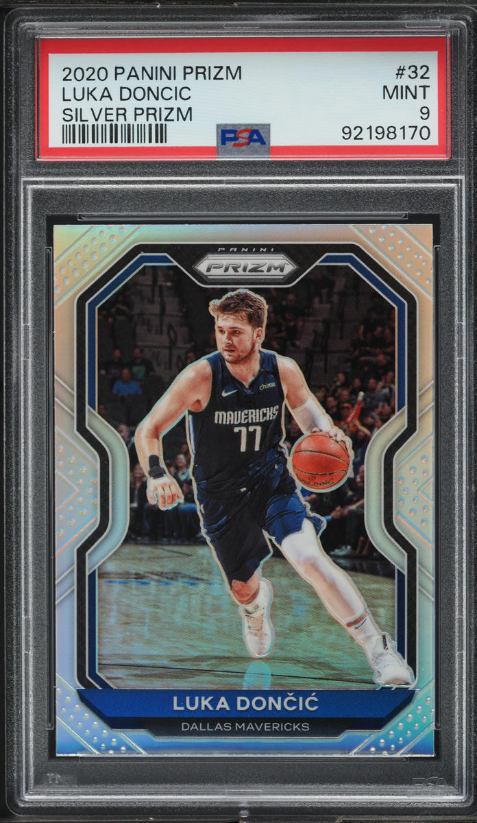 2020 Panini Prizm Silver Luka Doncic #32 PSA 9 MINT on Fanatics