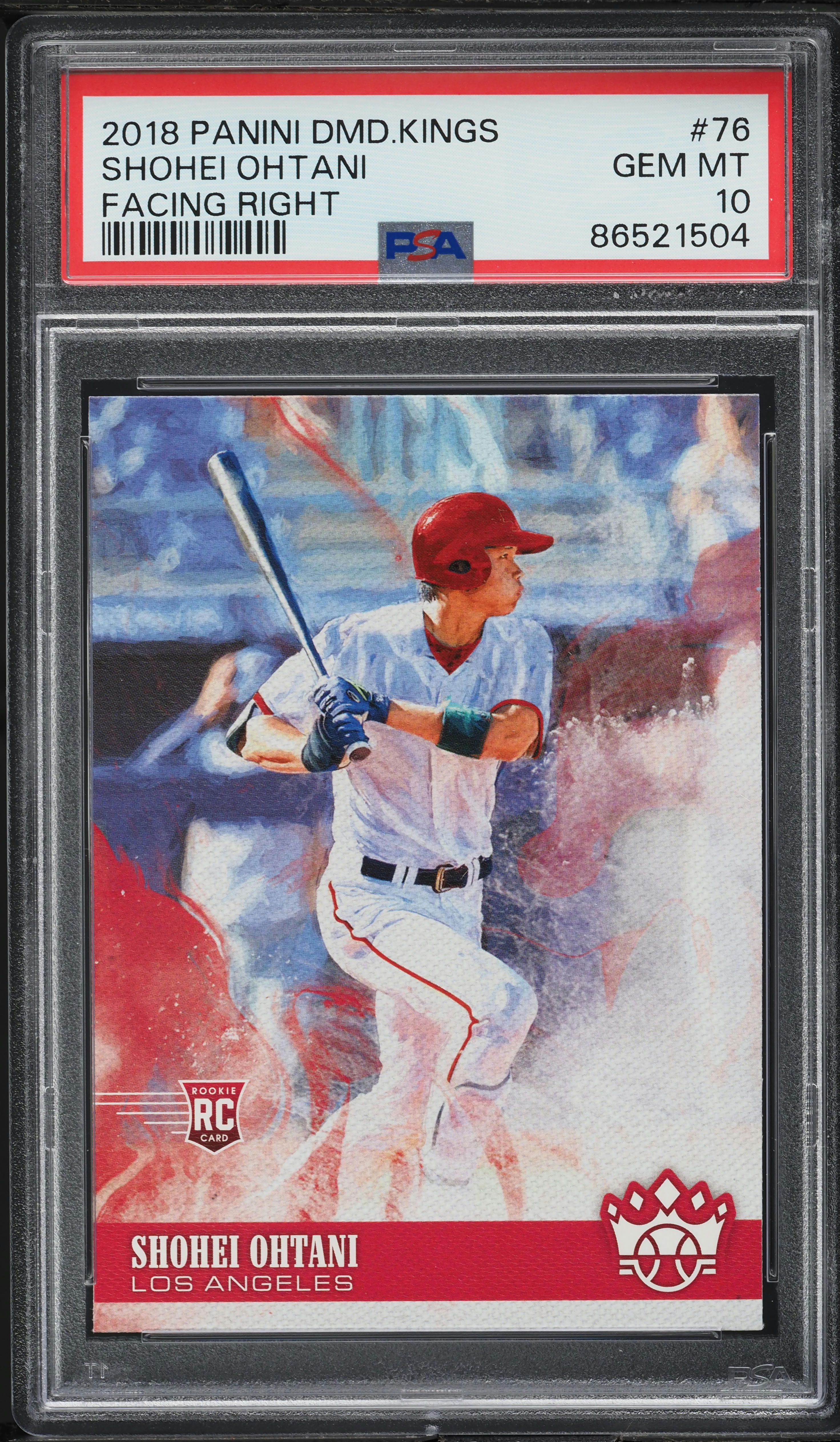 2018 Panini Diamond Kings Shohei Ohtani ROOKIE #76 PSA 10 GEM MINT