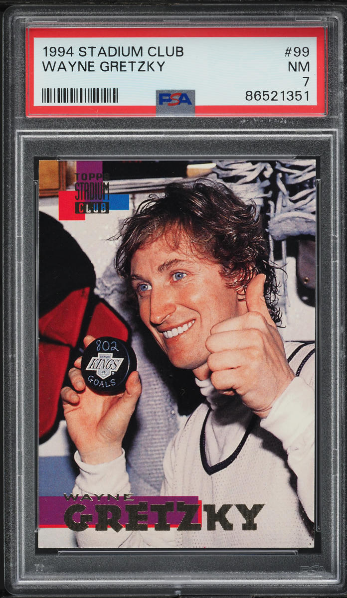 1994 Stadium Club Hockey Wayne Gretzky #99 PSA 7 NRMT
