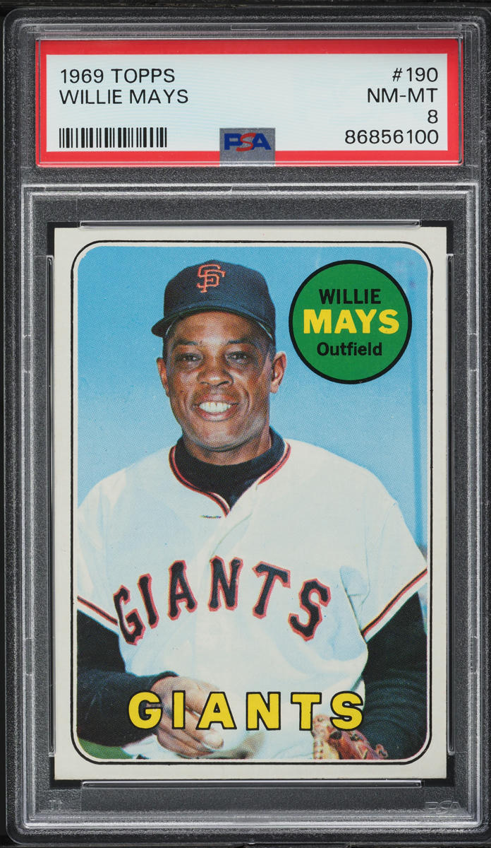 1969 Topps Willie Mays #190 PSA 8 NM-MT