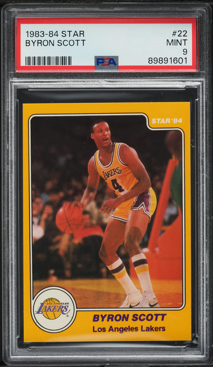 1983-84 Star Basketball Byron Scott SP ROOKIE #22 PSA 9 MINT