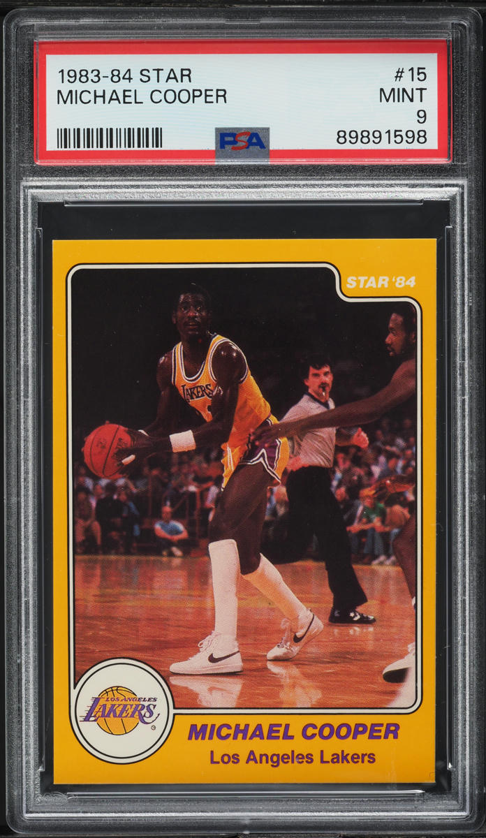 1983-84 Star Basketball Michael Cooper #15 PSA 9 MINT