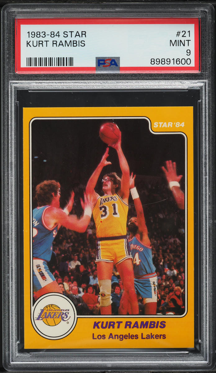 1983-84 Star Basketball Kurt Rambis #21 PSA 9 MINT