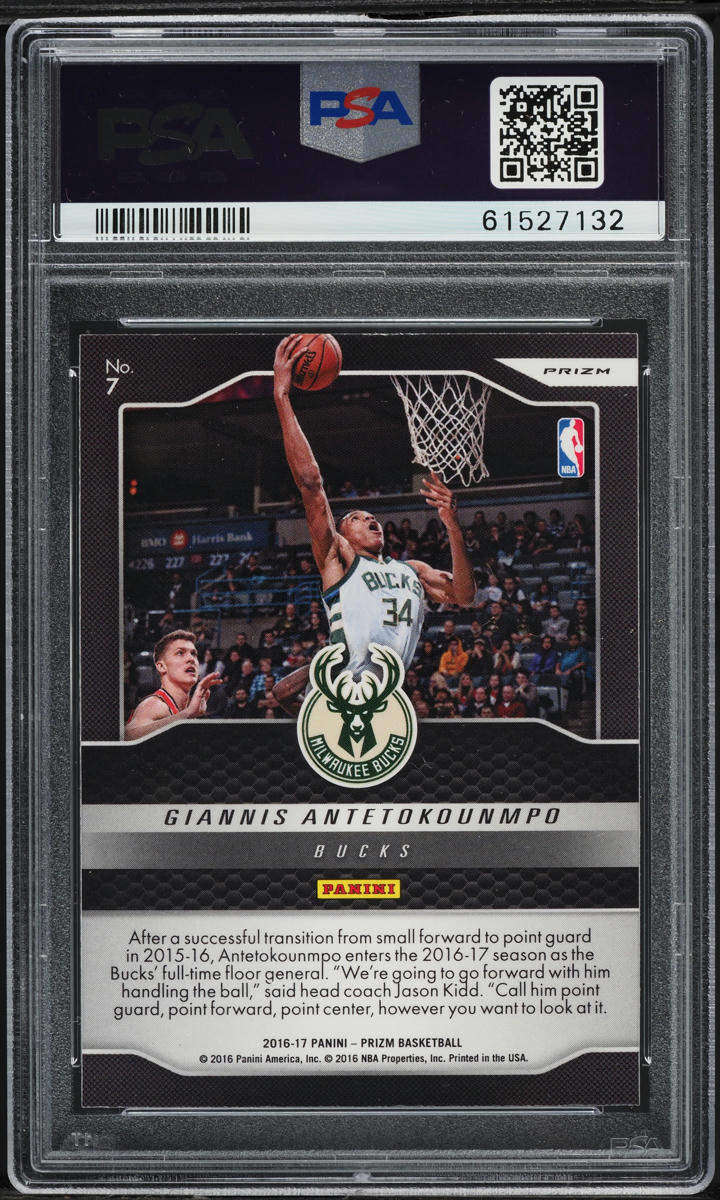 2016 Panini Prizm Sky's The Limit Silver Giannis Antetokounmpo #7