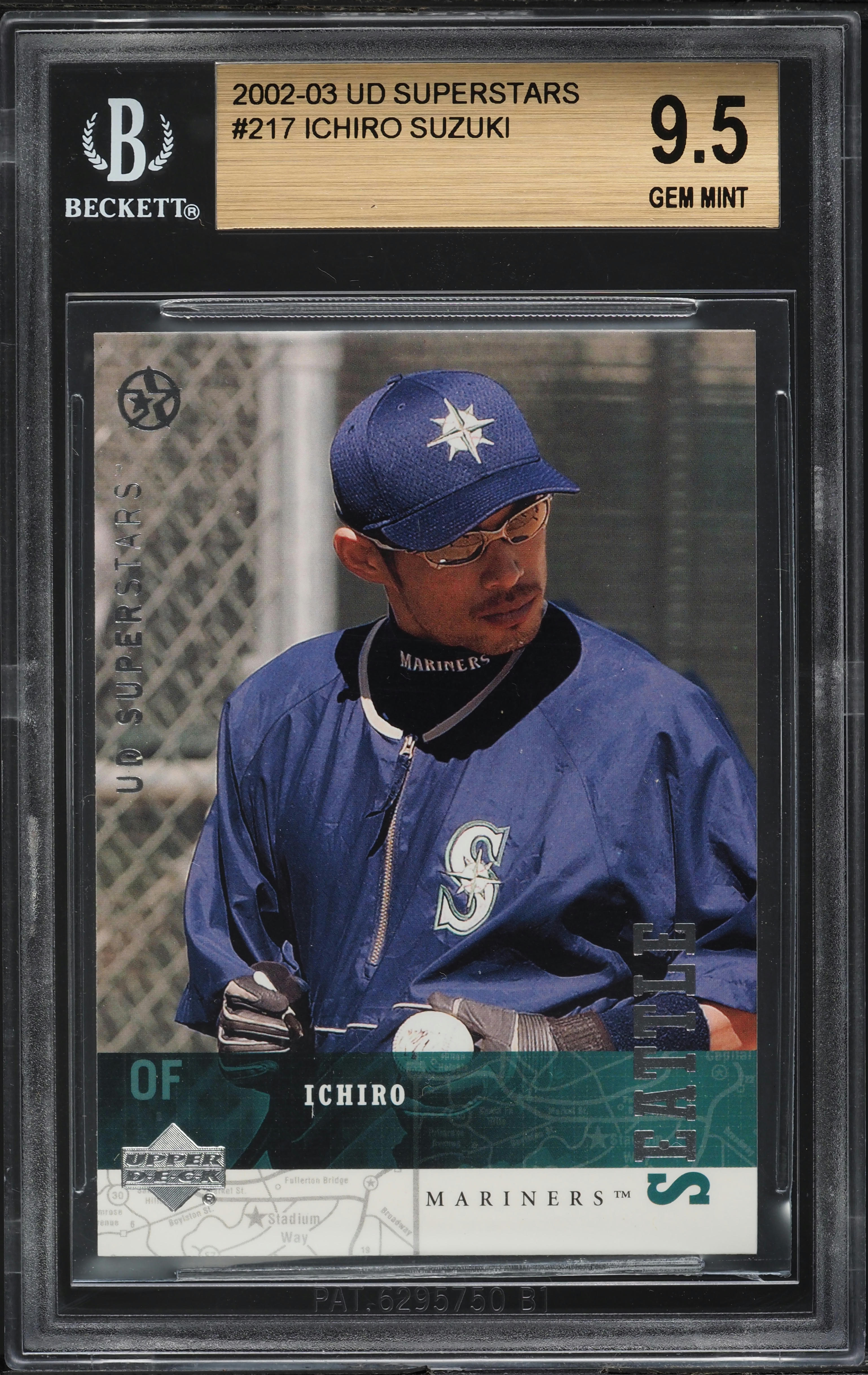 2002 Upper Deck Superstars Ichiro Suzuki #217 BGS 9.5 GEM MINT on