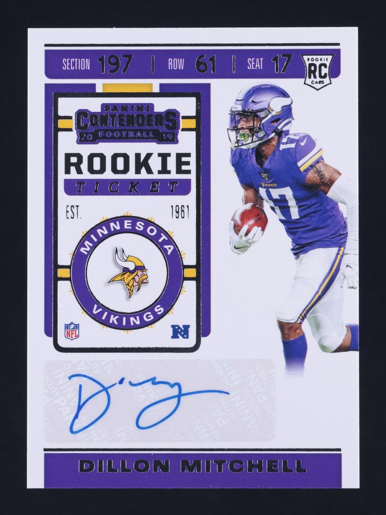 2019 Panini Contenders Dillon Mitchell ROOKIE AUTO #257 MBA AUTH