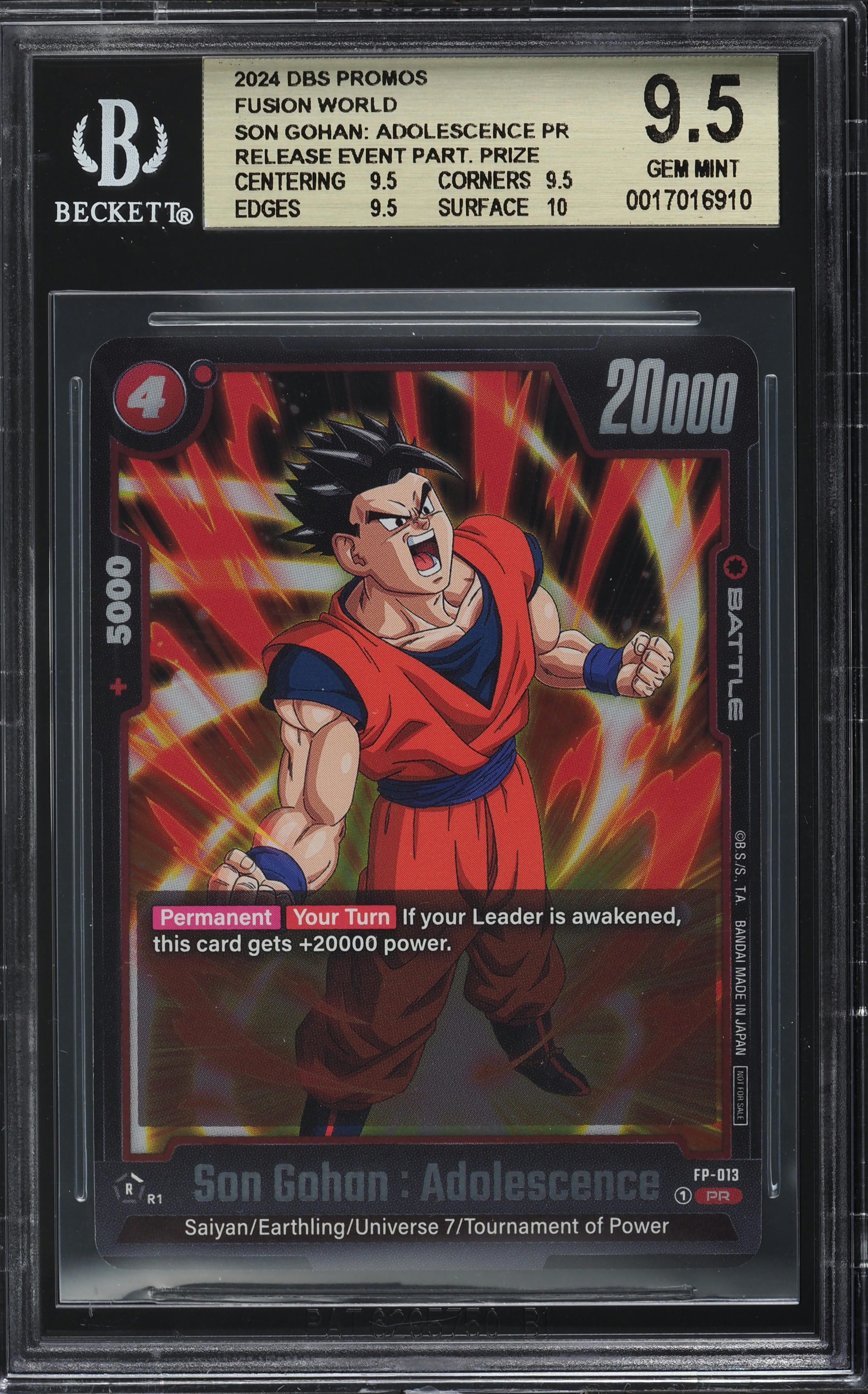 2024 Dragon Ball Super Fusion World Promos Son Gohan: Adolescence