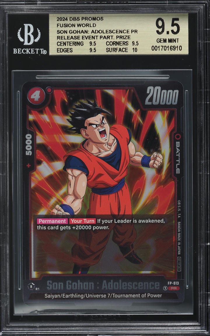 2024 Dragon Ball Super Fusion World Promos Son Gohan: Adolescence BGS 9.5  GEM on Fanatics Collect