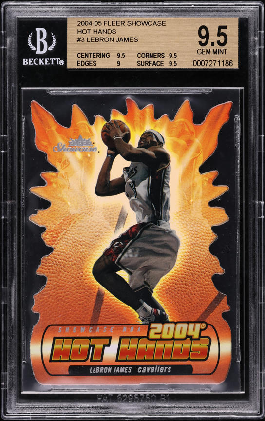 2004 Bowman Chrome Refractor LeBron James /300 #23 BGS 9.5 GEM