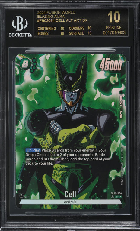 2024 Dragon Ball Super Fusion World Blazing Aura Alt Art Cell BGS