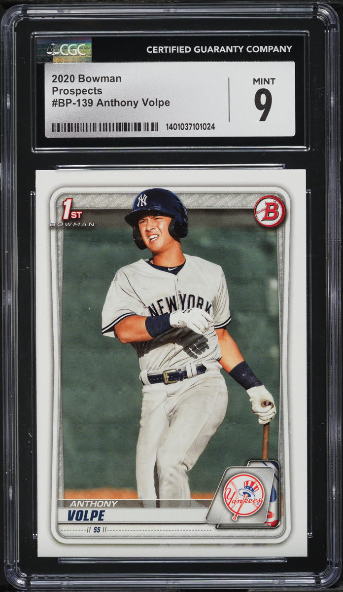 2020 Bowman Prospects Anthony Volpe ROOKIE #BP-139 CGC 9 MINT