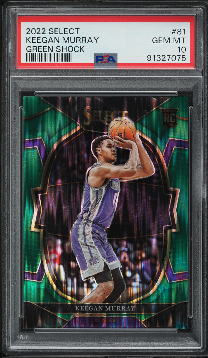 2022 Select Concourse Green Shock Keegan Murray ROOKIE #81 PSA 10 GEM MINT