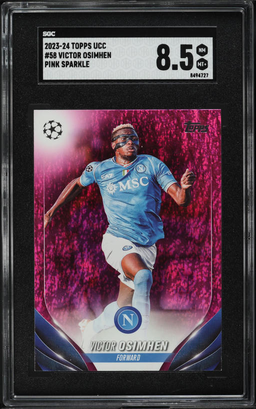 2020 Topps Merlin Chrome UEFA Atomic Refractor Victor Osimhen
