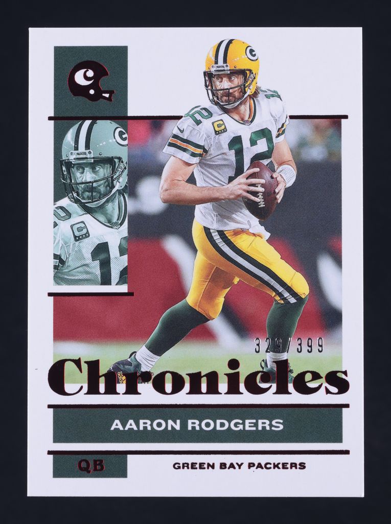 2021 Panini Chronicles Red Aaron Rodgers /399 #38 MBA AUTH