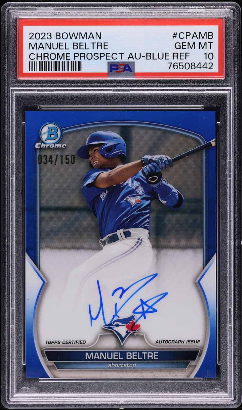 Eduardo Beltre 2023 Bowman Chrome 直筆サイン 【公式通販】