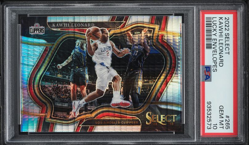 2022 Select Courtside Lucky Envelopes Kawhi Leonard /8 #265 PSA 10