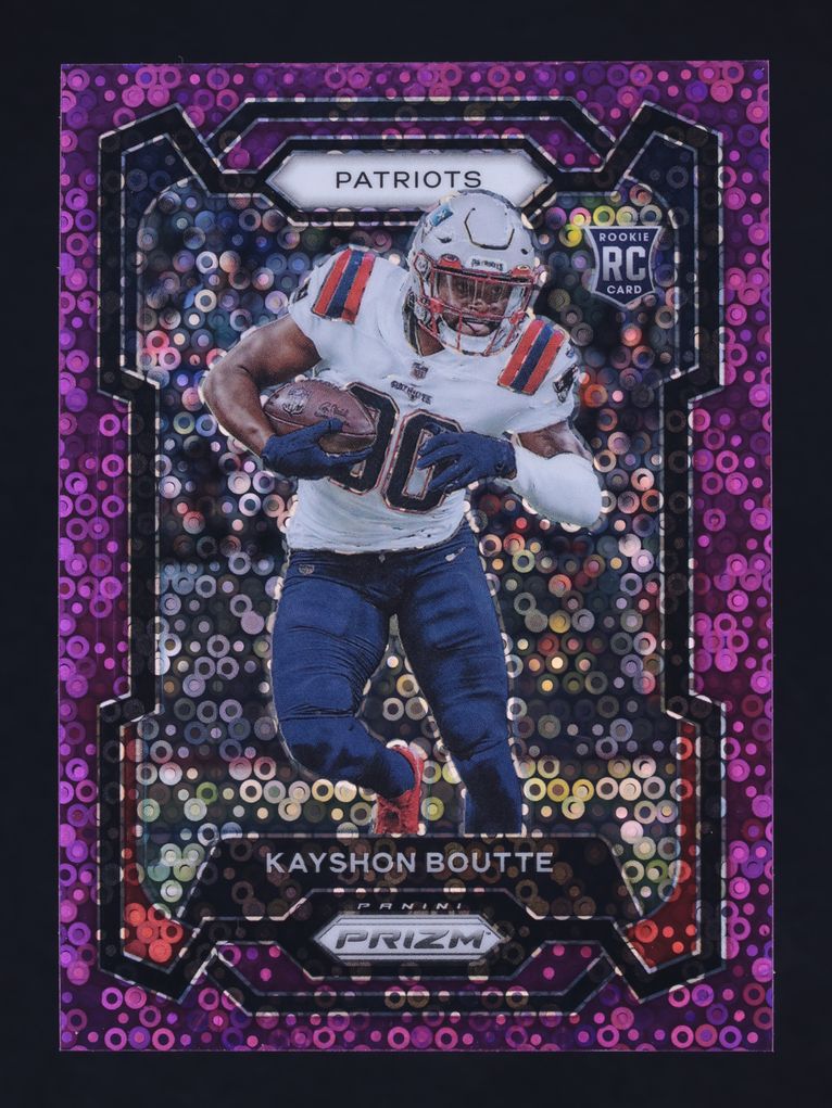 2023 Panini Prizm No Huddle Purple Kayshon Boutte ROOKIE /35 #370 MBA AUTH