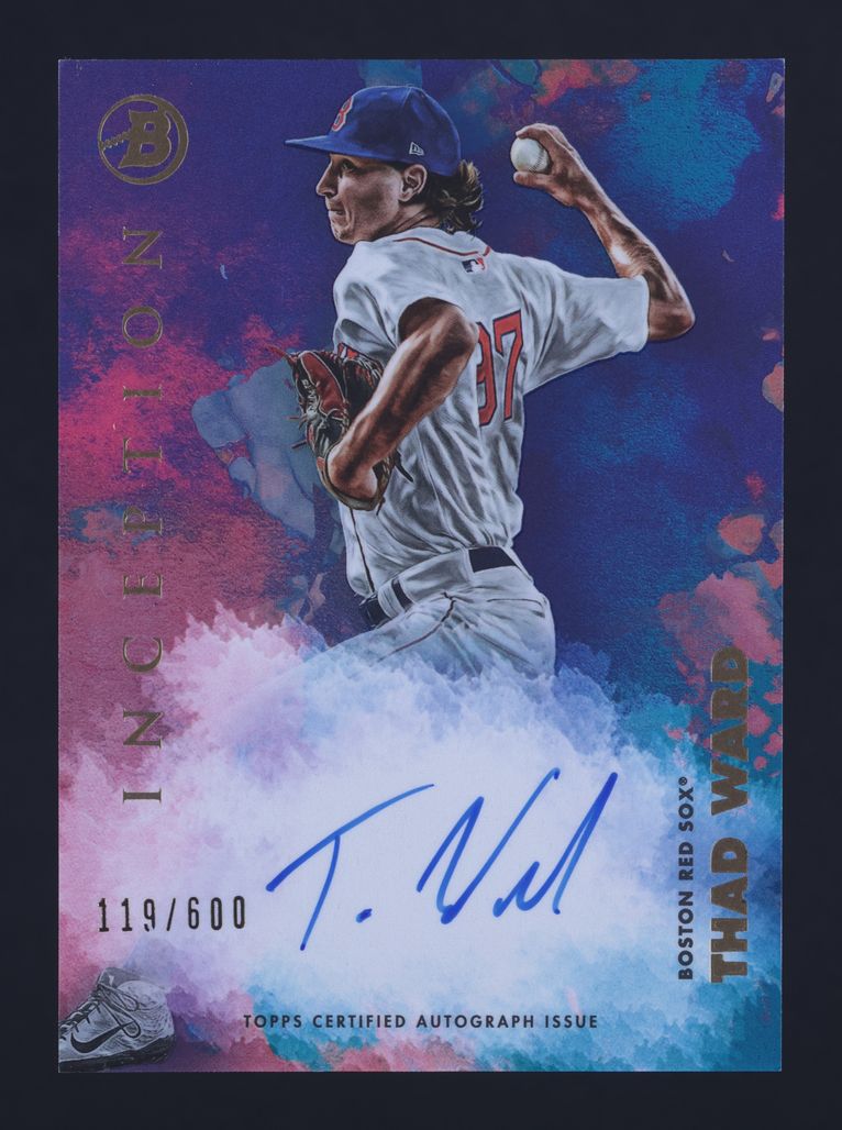 2021 Bowman Inception Thad Ward ROOKIE AUTO /600 #PA-TW MBA AUTH