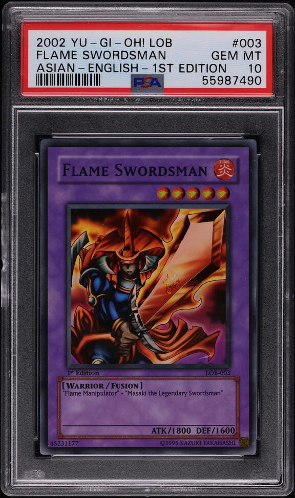1999 Yu-Gi-Oh! Japanese Bandai 1st Generation Flame Swordsman #36