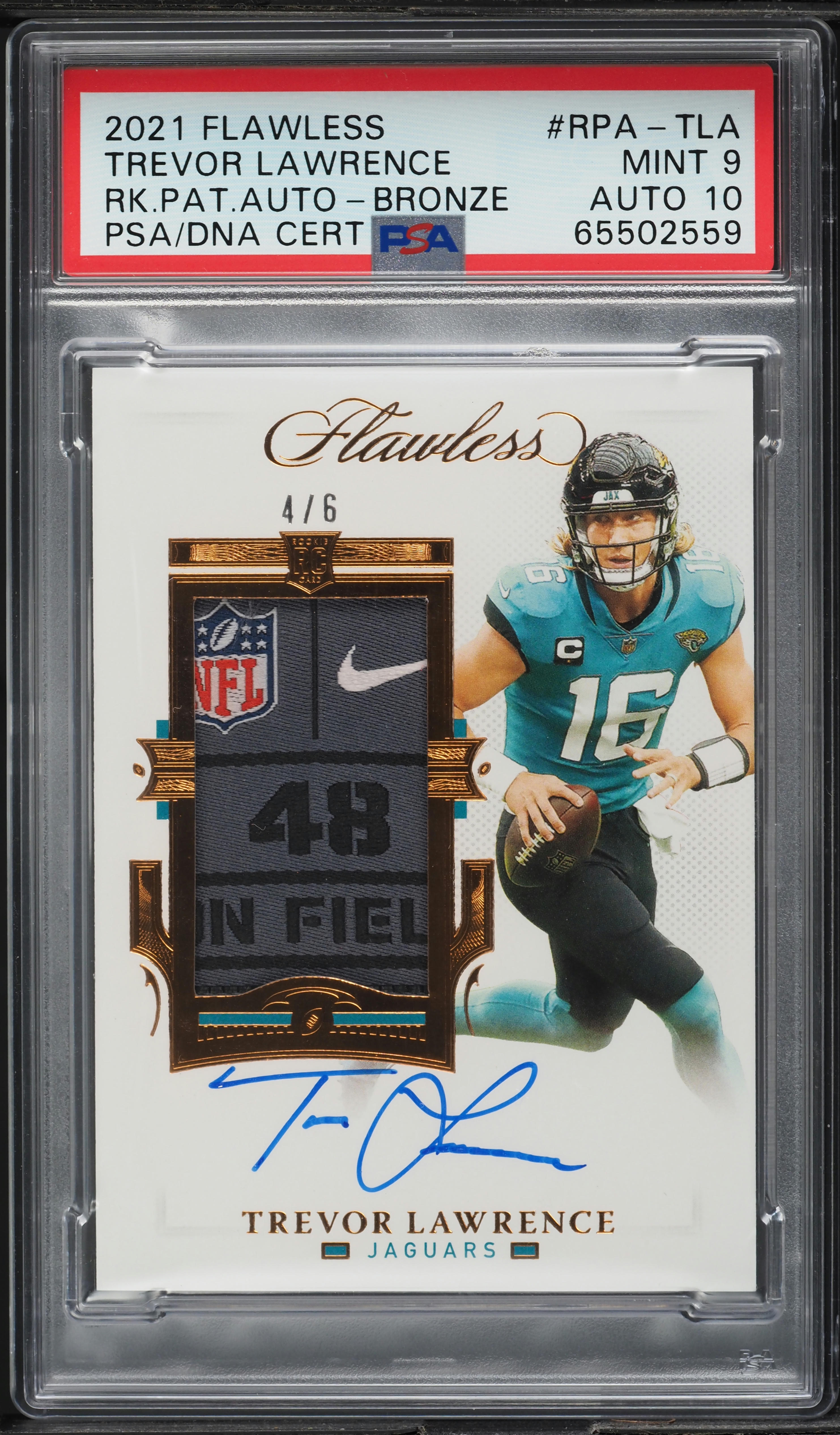 2021 Panini Flawless Rookie Patch AUTO Rk.Pat.Auto-Bronze Trevor