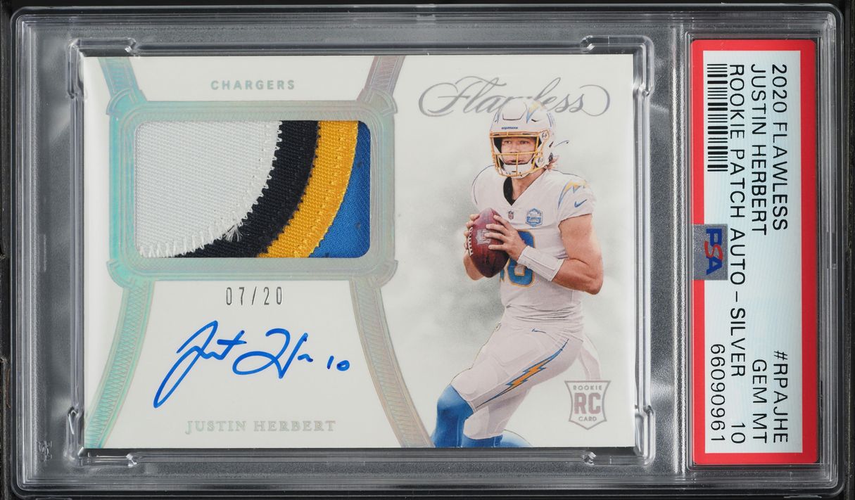 2020 Panini Flawless Rookie Patch AUTO Rookie Patch Auto.-Silver