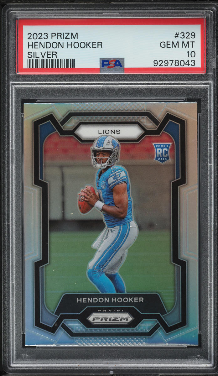 2023 Panini Prizm Silver Hendon Hooker ROOKIE #329 PSA 10 GEM MINT
