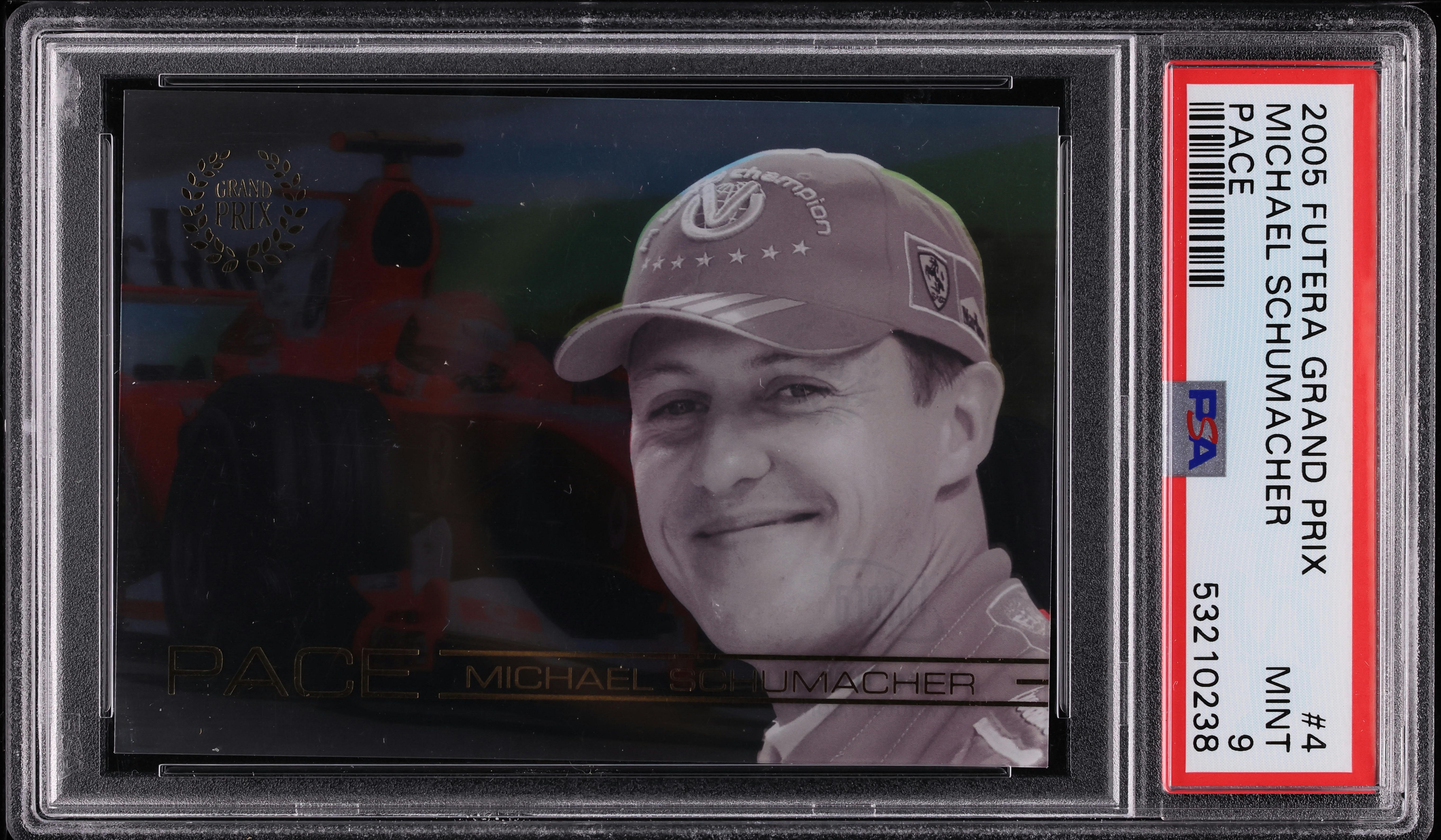 2005 Futera Grand Prix Pace Michael Schumacher #4 PSA 9 MINT on